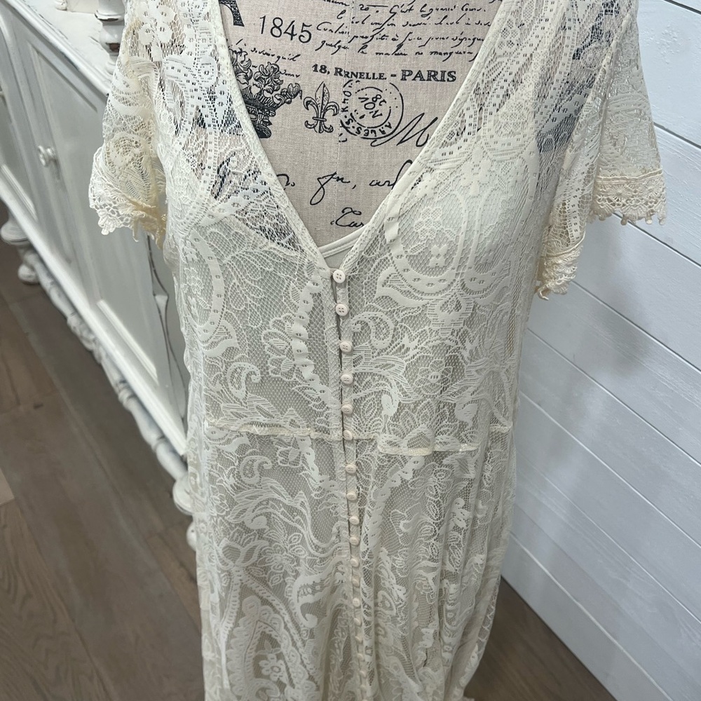 Torrid Cream Lace Garment
